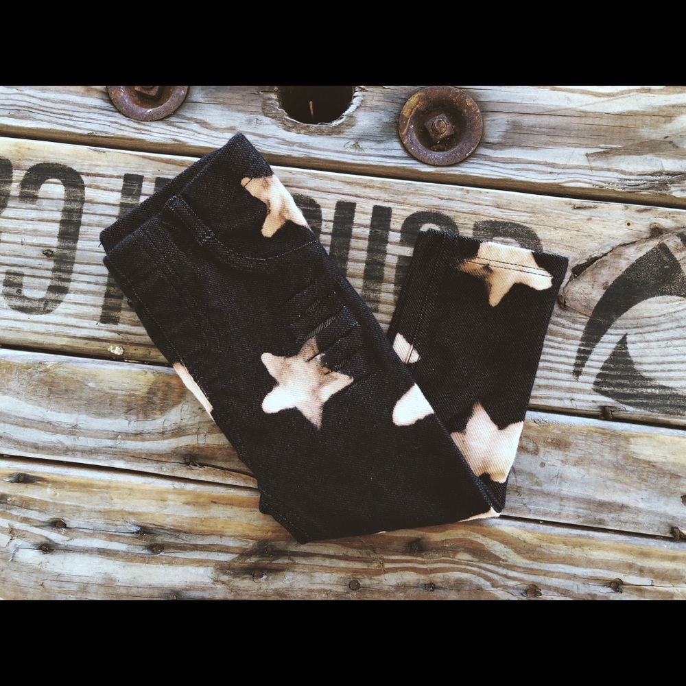 Bleached jeggings